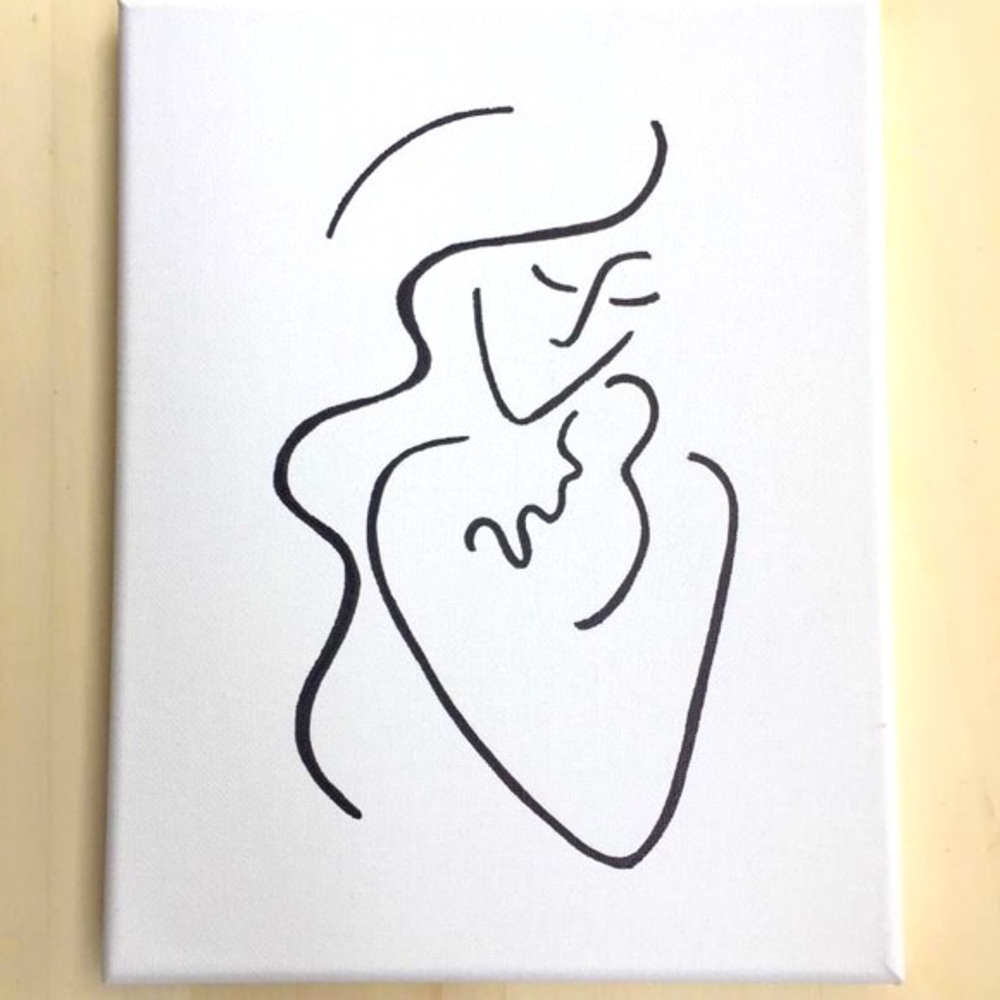 Lady & Baby Canvas